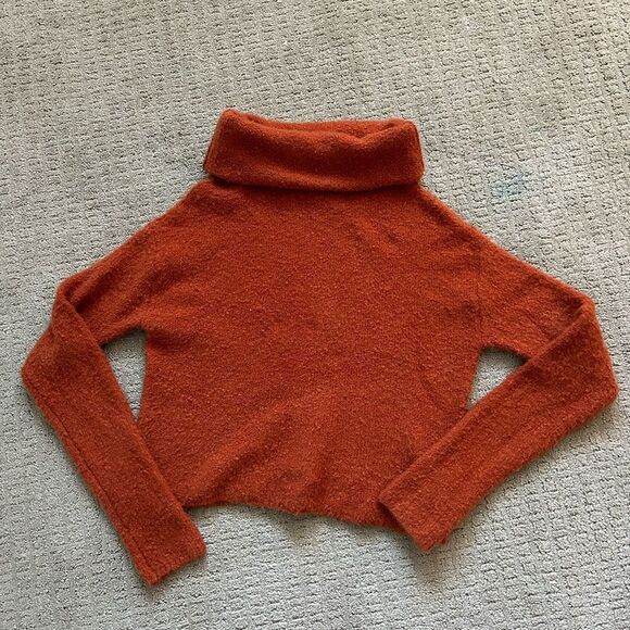 Free People Stormy Cowl Neck Sweater in Terracotta - Picture 6 of 13